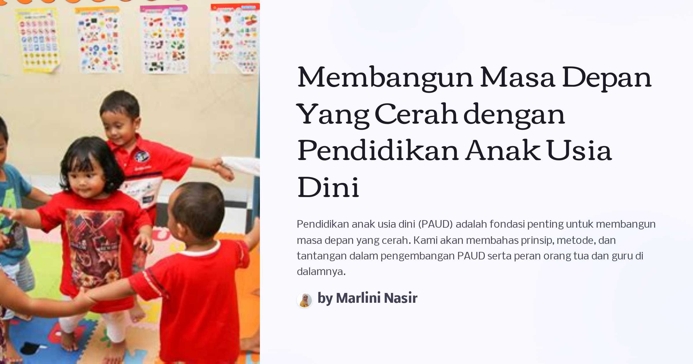 Building Bright Futures Through Early Education in Cilacap